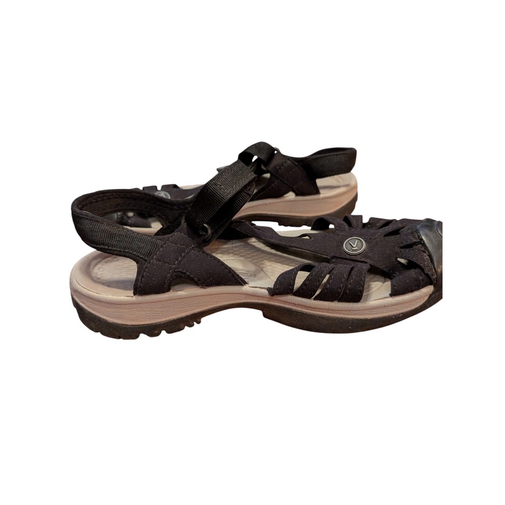Keen Rose Sandals Womens 8.5 Black Hiking Water Shoes 1008783 - Picture 3 of 8